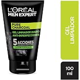 L'Or&eacute;al Paris Men Expert Pure Charcoal Facial Cleansing Gel, 100 ml | Pure Charcoal Facial Cleansing Gel for Men, Purifies an