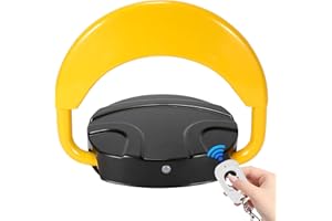 Jopassy 1 x blokada parkingowa z pilotem zdalnego sterowania, ochrona przed kolizją, 180°, zdalnie sterowana, wodoszczelna, automatyczna blokada parkowania, z 2 pilotami zdalnego sterowania, inteligentna blokada parkowania, funkcja alarmu