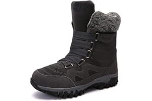 AARDIMI Warm Gefüttert Winterschuhe Damen Schneestiefel Wasserdicht Outdoor Trekking Wanderschuhe Gr. 35-42
