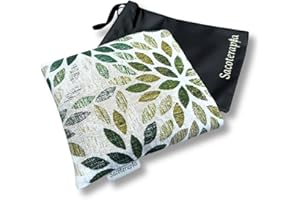 Sacoterapia – Saco Térmico de Semillas Mini 15x15 Olive | Microondas y Congelador | Calor y Frío Reutilizable con Funda Lavable | Alivio Natural para Cólicos, Oídos y Lactancia (Estampado Olive)