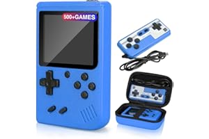 VEOYYA Handheld Game Console, 3.0 Inch Screen, Retro Mini Games Console 500+ Classic FC Games, Support Up to 2 Players & TV Ideal Christmas or Birthday Gift