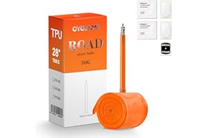 CYCLAMI Cámara Bicicleta Carretera de TPU Ultraligera 30g Cámara Interior 700 x 18/23/25/28/30/32C Camara Bici para Válvulas Presta 45/65/85mm-Camara Bici 700