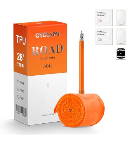 CYCLAMI 2er Pack Rennrad Schlauch 26g - TPU Schlauch Für 700x18-32c Mit FV Ventil