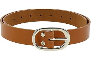 FASHIONGEN - Ceinture Véritable Cuir de Vachette Tannage Semi-Végétale, HENRIETTA, Fabriqué en France