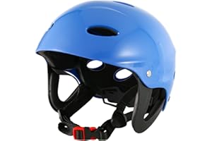 Bmocoen Sicherheits Schutz Helm 11 Atemlöcher Für Wassersport Kajak Paddel - Blau