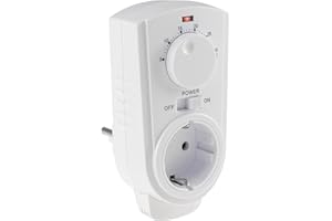 ‎CHILITEC ChiliTec Steckdosenthermostat ST35 Thermostat Steckdose mit Temperaturregler 230V Zwischenstecker Einfache Steuerung für elektrische Heizung Infrarotheizung Heizkörper