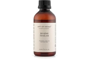 ‎ART OF VEDAS Brahmi Thailam – Traditionelles Ayurvedisches Öl für Haarpflege und Wellness, natürliche Kopfhaut- und Haarpflege, ayurvedisches Öl zur Förderung von Wohlbefinden und Entspannung (200ML)