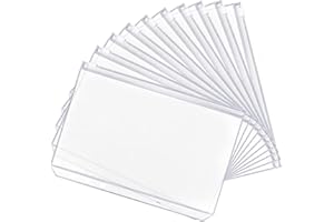 SEMAZZ A6 Zipper Binder Punched Pockets,20 PCS PVC Plastic Budget Binder Pockets 6 Holes Ring Binders Document Organizer Bill Folder Money Cash Envelope Punch Wallet Organiser for Home Office Stationery