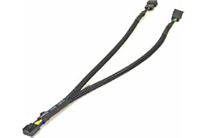 Gelid Solutions CA-PWM-01 - Cavo PWM a 4 pin (maschio/femmina, 2 x PWM a 4 pin, PWM, PWM a 4 pin, destro, nero)