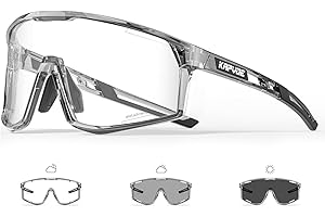 KAPVOE Fotocromatici Occhiali Da Ciclismo Uomo Donne TR90 Occhiali Da Sole Sportivi Anti-UV 400 Chiaro Occhiali MTB Bicicletta Accessori Che Corrono Corsa Guida Occhiali Bici K180