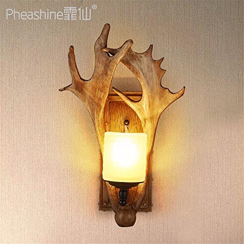 JhyQzyzqj Wall Sconce Wall lights Nordic American Retro Creative Living Room Restaurant Corridor Aisle Personality Loft Cloud Shek Pik light animal antlers wall lights