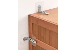 12 Packs Furniture Wall Anchors No Drill - HCLRW Adhesive Anti Tip Furniture Anchors for Baby Proofing, Prevent Baby Pet from Falling Furniture for Child Safety - No Screw, Removable