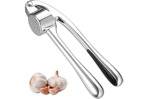 WANGLAOWU Prasa do czosnku, prasa do czosnku, stop cynku, wyciskarka do czosnku, wyciskarka do czosnku i imbiru, wydajne narzędzie do produkcji pasty czosnkowej