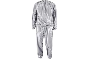 Harilla PVC Schwitz Sauna Anzug, Anti Schweißanzüge Übungs Anzüge Fitness Sauna Anzug Trainingsanzug Hoodie Hose