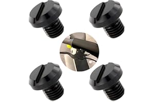 MXYVRIX 4 PCS Motorrad Spiegel Blindstopfen Schrauben Set M10, CNC Aluminium, Rückspiegel Gewindeabdeckungen, Korrosionsbeständig, 4 x M10 im Uhrzeigersinn - Universell für Motorräder