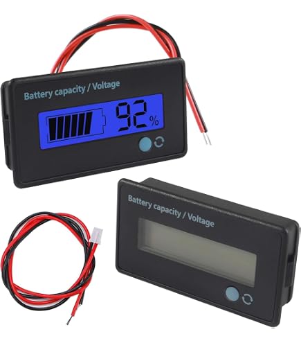 Monitor Tensione Batteria DC 8-100V: Con Allarme Bassa Tensione, Per Litio E Piombo, Temperatura