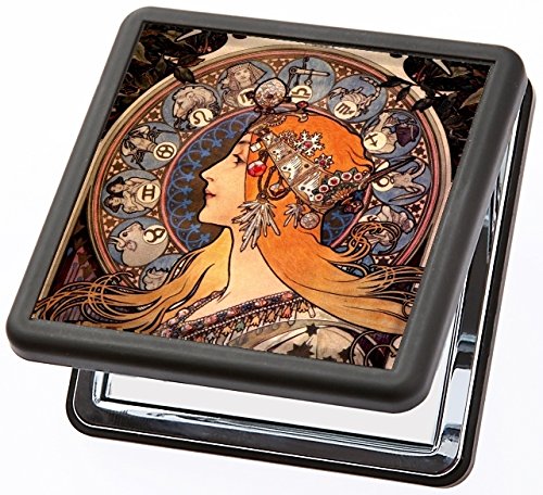Taschenspiegel Mucha - Zodiac von Artis Vivendi