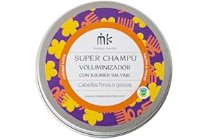 MAISON KARITE SuperChampú Sólido 2 en 1 | Champú + Acondicionador | Sin Plástico | Vegano | Zero Waste | 75 g ≈ 1 L champú líquido | Maison Karité (Champu Voluminizador Con Lata Aluminio)