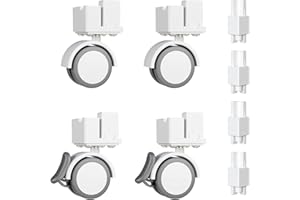 BUCATSTATE Cage 3.0 - Accesorios universales para ruedas y apilamiento, accesorios Cage 3.0 que soportan movimiento y apilamiento, solo para jaulas de metal Bucatstate 3.0, no para jaula 2.0 (blanco)