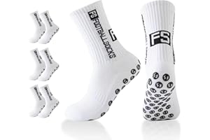 Sykrawki 3 Pares de Calcetines de Fútbol Antideslizantes- Para Hombre y Mujer - Calcetines Deportivos para Fútbol, Running y Entrenamiento