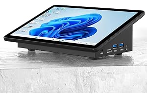 HEIGAOLAPC Mini PC Computadora Mini PC Tactil de 10.1 Pulgadas, N5095 Win 11 Pro 8GB RAM, 128GB ROM, Batería 5000 mAh, Salida de Pantalla Dual 4K HDMI y Type-C WiFi5,0 BT5,0, Dual RS232