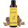 Lavaya Cold Pressed Castor Oil (Arandi Oil) — 100% Pure & Natural for Hair Growth, Skin Care, Eyelash Care, Moisturizing Dry Skin & Nails | Virgin Grade| Best for Healthy Hair & Skin (200ml)