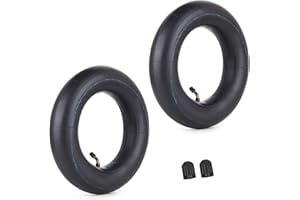 Lot de 2 Chambre à air 110/90-6,5 110/50-6,5 avec tige de valve coudée TR87 Remplacement pour 47cc 49cc 50cc Mini Quad pocket bikes dirt bike ATV gaz Scooter électrique aller Kart