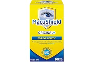 MacuShield Original Plus Capsules - 90-Day Pack, Eye Health Supplement* with Lutein Zeaxanthin and Meso-Zeaxanthin + Vitamin B2 (Riboflavin) which Helps Support Normal Vision, 90 Count (Pack of 1)