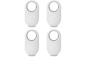 TERHYSEI 4PCS Android Smart Tag, Bluetooth Tracker for Android Phones, Smart Tracking Tag (Android Only) for Google Find My Device App, Finder for Keys, Luggage, Suitcase, Backpack, Purse