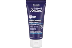 Eau Thermale Jonzac - Baume-en-gel après-rasage - Men - Tous types de peaux, même sensibles - Certifié Bio Cosmos Organic - Tube de 50 ml