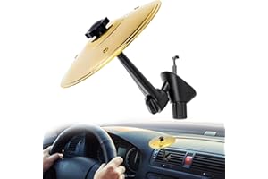 Zernblend Trommel, Platillos de batería, Mini batería, Platillo de Choque, Platillo de Coche, Ventilación de Tambor de Coche, Interior de vehículos (Oro)