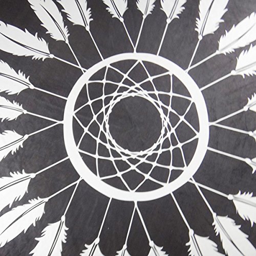ANOLE Zigeuner Tapisserie Gefütterte Baumwoll Sonnenschutz Schal Schal Yogamatte Indische Troddel Mandala Tuch Wandbehang Für im Freien Sandstrand Und Hauptdekoration Feder - 2