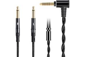 FAAEAL Symmetrisches Kabel Ersatz für Hifiman Sundara HE4XX, HE400SE, Meze 99 Classics, Denon AH-D7200 Kopfhörer, funktioniert auf Sony WM1A, NW-ZX505 digitalen Musik-Playern (4.4 mm)