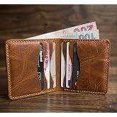 Elegand Hakiki Ger&ccedil;ek Deri Minimal Erkek Kadın C&uuml;zdan (TABA-EFEKTLİ)