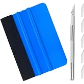 JOYVOX 7 Pcs Car Vinyl Wrap Tool Kit, Wallpaper Smoothing Tool Kit, Window Tint Application Kit with Squeegee, Felt Edge, Cut