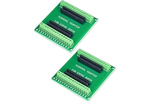 DUBEUYEW SP-COW ESP32S Breakout Board GPIO 1 in 2 per 30PIN versione ESP32 ESP-WROOM-32 Scheda di sviluppo microcontrollore 2.4 GHz Dual Core WLAN WiFi + Bluetooth 2-in-1 (2 pezzi)