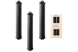 NYLEA Heatless Curls Band,Neu Lockenwickler über Nacht 3 Stück Overnight Blowout Locken Ohne Hitze Diy Overnight Curls Gummi Hitzefreier Lockenwickler Locken üBer Nacht für Mittleres Langes Haar (Schwarz)