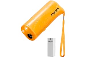 FRIENDA LED Ultrasonic Dog Repeller and Trainer Device 3 in 1 Anti Barking Stop Bark Handheld Dog Training Device (Yellow)