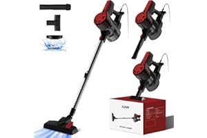 Authmic Staubsauger, 20kPa/500W Staubsauger mit Kabel,5m,Stielstaubsauger,Handstaubsauger für Harte Böden/Tierhaare/Teppich