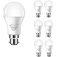 (5 Pack) A60 B22 LED Light Bulb, Tech Traders Bayonet 10W A60 3000K Warm White, Equivalent to 100W, Ultra Bright 800Lm Non-Dimmable (Warm White 3000K)