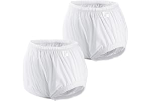 CARER HEALTHCARE INCONTINENCE PREGNANCY Carer 2 Piezas Cubrepañales para Adultos Incontinencia Ropa Interior Impermeable Antifugas Lavable Reutilizable Unisex Blanco Talla L