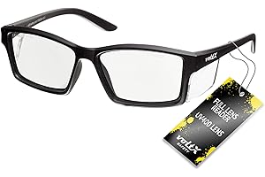 voltX Vision Sicherheitsleser, Vollverglaste Sicherheitsbrille (+1.5 Dioptre, klare Linse) CE EN166ft, beschlagfreie UV400 Linse