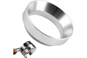 JRILUO Kaffee Siebträger Dosierring 51mm, Espresso Dosiertrichter Kaffeedosierring mit Magnetischem aus Aluminiumlegierung, Siebträger Zubehör Kaffee Zubehör Siebträgermaschine Zubehör Dosing Funnel Ring