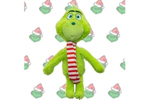 Dlishka 12 Zoll Grinch PlüSchtier,EIN Realistisches GrüNes PlüSch Grinch PlüSchtier FüR Haus Dekoration,Grinch ToysEin Familie Und Freunde. (Scarf Grinch)