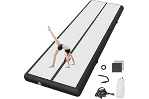 AIRTRACK MATTE Nadmuchiwana mata gimnastyczna 10 cm / 20 cm wysokości, 3 m / 4 m / 5 m / 6 m/7 m / 8 m/9 m/10 m / 11 m / 12 m nadmuchiwana mata gimnastyczna z pompką powietrzną