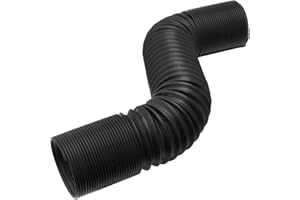 Skyplanet 63mm Universal Air Intake Pipe Flexible Expansion Pipe Ducting Silicone Hose