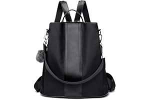 LOSMILE Sacs portés dos Sacs à dos loisir en nylon Sacs portés épaule Sacs bandoulière de voyage Backpack Daypack sac à main de mode pour Femme Filles (Noir)