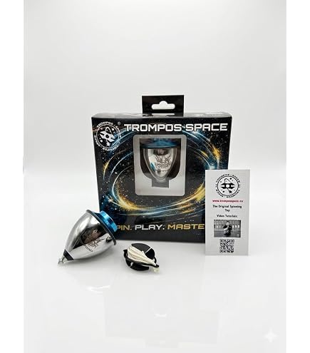 TROMPOS SPACE - Saturn XT Roller Gerardo Montero and Javi De María Peonza, Red, Medium (SXRRJCU), Cap Color May Vary