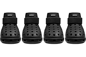 JOLIR DESIGN Hundeschuhe Pfotenschutz Outdoor – Hundeschuhe Wasserdicht, einfach an- und auszuziehen, atmungsaktiv, rutschfest, leicht zu reinigende Hundestiefel für Sommer Hitze und Winter Schnee (Schwarz, XL)