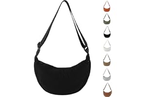 APMGONT Damen Cord Crossbody Bag, Halbmond Tasche Umhängetasche, Damen Halbmond Tasche Schultertasche Mit Einstellbar Schultergurt Lässige Umhängetasche aus Cord für jeden Anlass